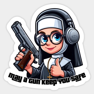 Gun Bless You Sticker